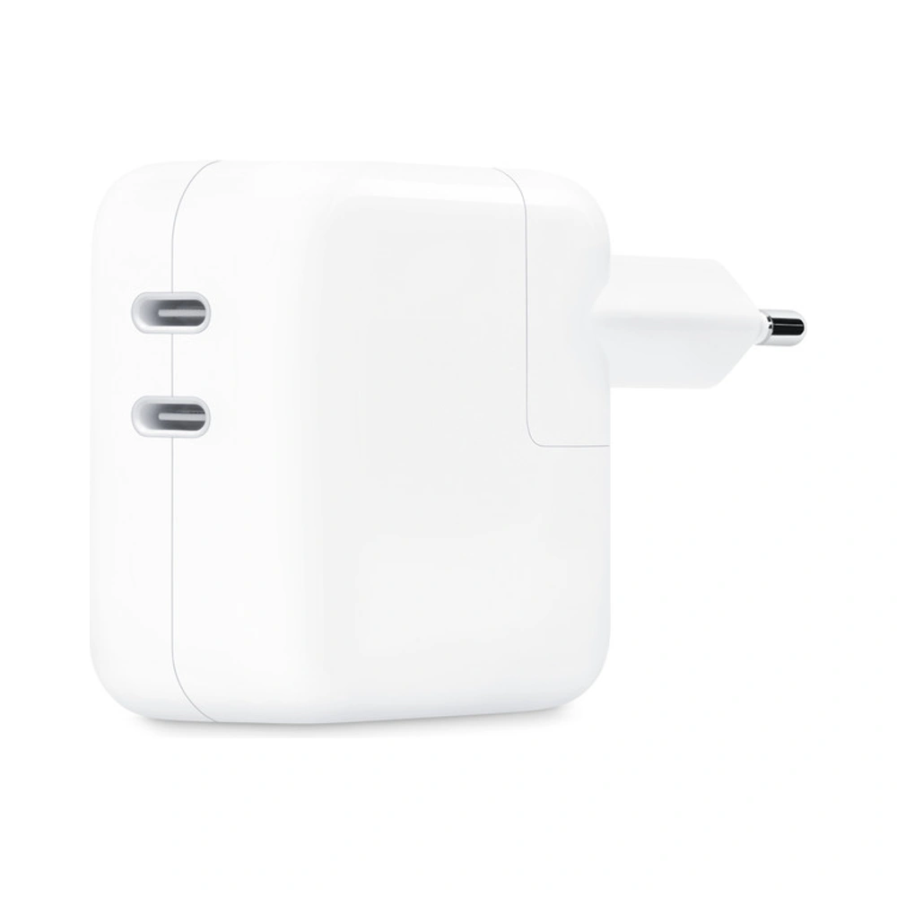 Adaptador de energia USB-C de 35W com duas portas da Apple Branco