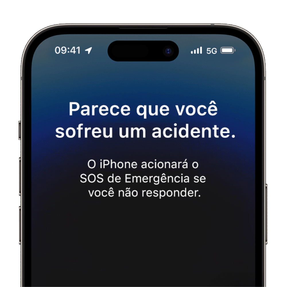 Detecção de Acidente no iPhone 14 Pro
