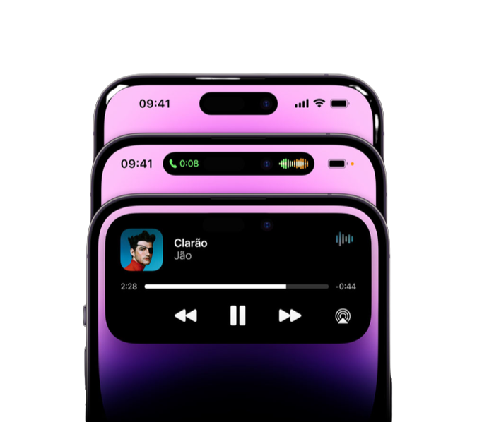 Ilha Dinâmica e tela Sempre Ativa no iPhone 15 Pro