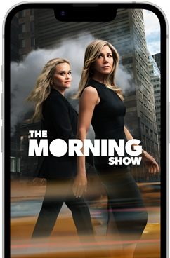 A tela do iPhone 17e mostrando a série The Morning Show do Apple TV